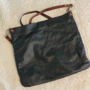 Black Leather Crossbody